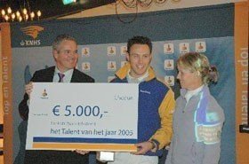 Van Lieren recebeu o prémio «Talento do Ano»
