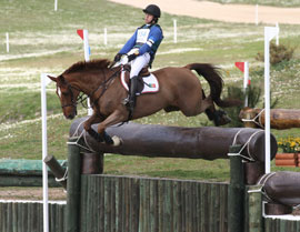 Lucy Wiegersma leads in the CCI** at Barroca