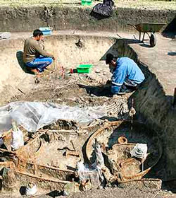 Ancient Thracian chariot unearthed in Bulgaria