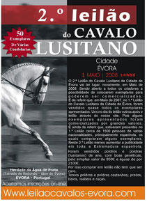 2º Leilão do Cavalo Lusitano – Évora