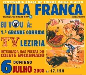 Corrida de Vila Franca ter&aacute; transmiss&atilde;o televisiva