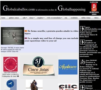 Lan&ccedil;amento do site Globalcaballos.com