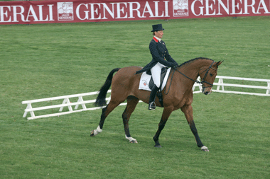 Part I of the dressage test of the CICO3* Fontainebleau