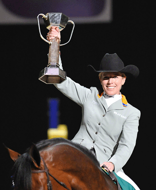Meredith Michaels-Beerbaum clinches the third Rolex FEI World Cup Title