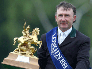 Peter Charles wins the Longines King George V Trophy
