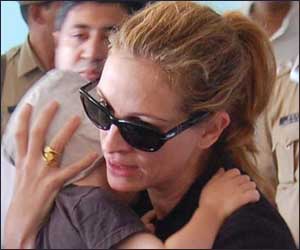 "Burros" interrompem filmagens de Julia Roberts...