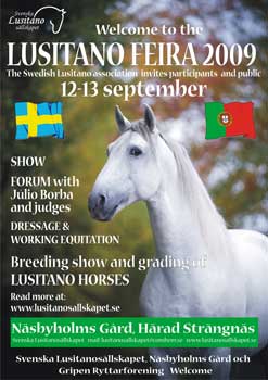 Suécia promove o Cavalo Lusitano