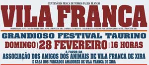 Cartel completo para o Festival Taurino a favor da Liga dos Animais