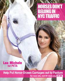Lea Michele fronts new PETA campaign
