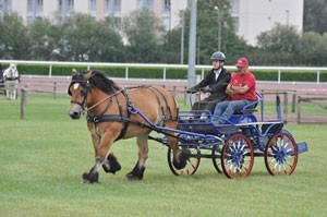 Loic Castelain winner of the international friendly driving event for disabled