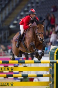 Pius Schwizer swept to victory in the Rolex FEI World Cup at Oslo