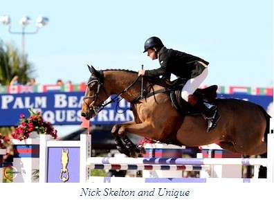 Nick Skelton and Unique Continue A Good Week with $25,000 Suncast Championship - Wellington