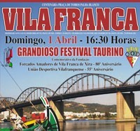 Palha Blanco com Festival Taurino a 1 de Abril