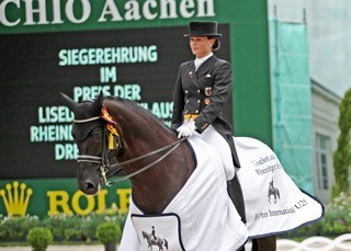 Aachen 2012: Second victory for Kristina Sprehe: 1st place in the MEGGLE Prize, Grand Prix Special