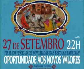 Final do”1º Ciclo de Novilhadas das Escolas de Toureio, no Campo Pequeno