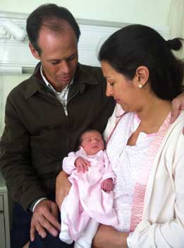 Nasceu segunda filha de Pedro e Cláudia Torres