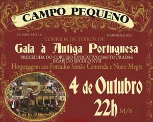 O Fausto das Touradas Reais do S&eacute;culo XVIII recriado no Campo Pequeno