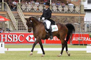 Shane Rose and APH Moritz take the lead after Dressage in Adelaide