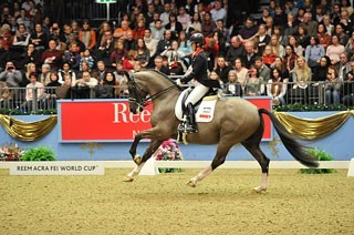 Olympic Champions Dujardin and Valegro Win Through in Tense Tussle at Olympia