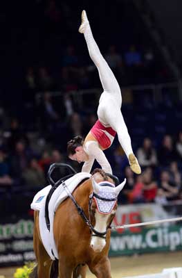 Nicolas Andreani and Anna Cavallaro celebrated their victories last weekend at the FEI World Cup Vaulting 2012/13 series Final