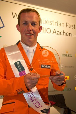 Gerco Schröder winner of the Furusiyya Rider of the Day award