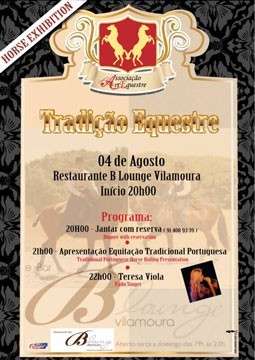 B Lounge Restaurante Tapas e Bar recebe espect&aacute;culo equestre
