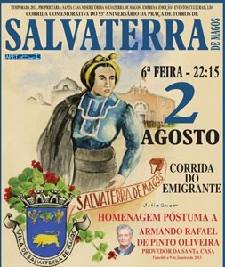 Salvaterra com corrida de toiros no dia 2 de Julho