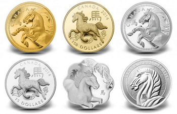 Canad&aacute; lan&ccedil;a moedas em homenagem ao Ano do Cavalo