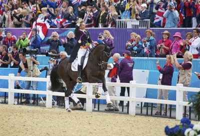 Preliminary canter of the dressage elite at Dressage International!