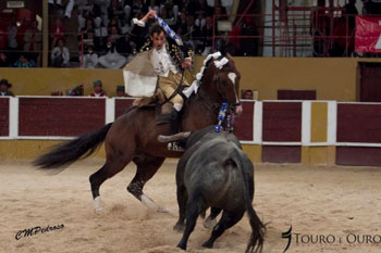 João Salgueiro da Costa recebe o Troféu para Triunfador da Temporada 2013 de Arruda dos Vinhos