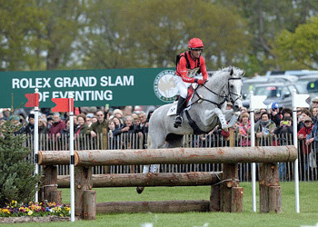 Paul Tapner leads the Mitsubishi Motors Badminton Horse Trials after cross-country