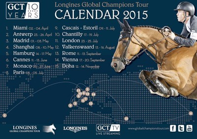 Calendário do Longines Global Champions Tour 2015