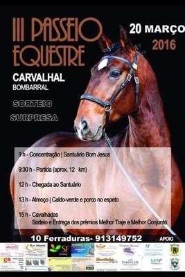 III Passeio Equestre no Bombarral – 20 de Março