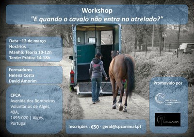 CPCA promove Workshop ‘E quando os cavalos não entram no atrelado?’