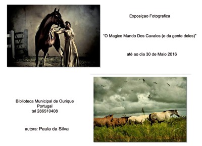 “O Mágico mundo dos cavalos… (e das pessoas deles)” - Exposição de fotografia - Paula da Silva